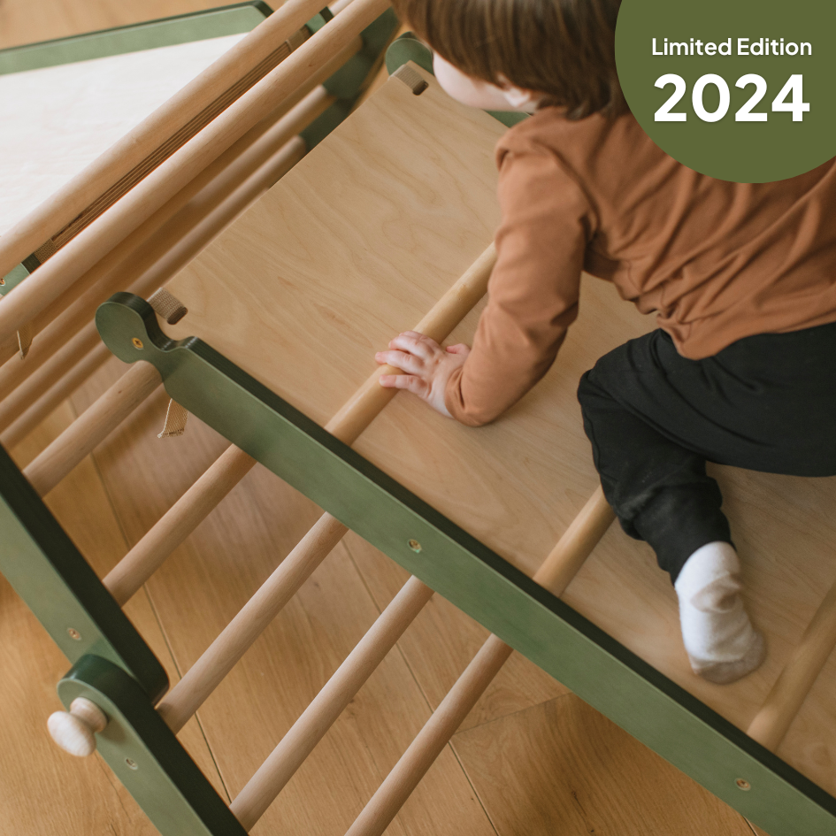 Limitierte Auflage 2024 🦍 • Klettergerüste MOPITRI® und FIPITRI in Waldgrün