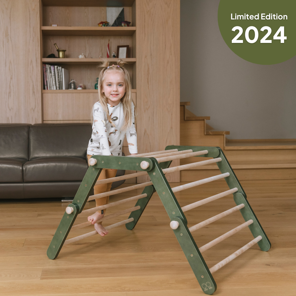 Limitierte Auflage 2024 🦍 • Klettergerüste MOPITRI® und FIPITRI in Waldgrün
