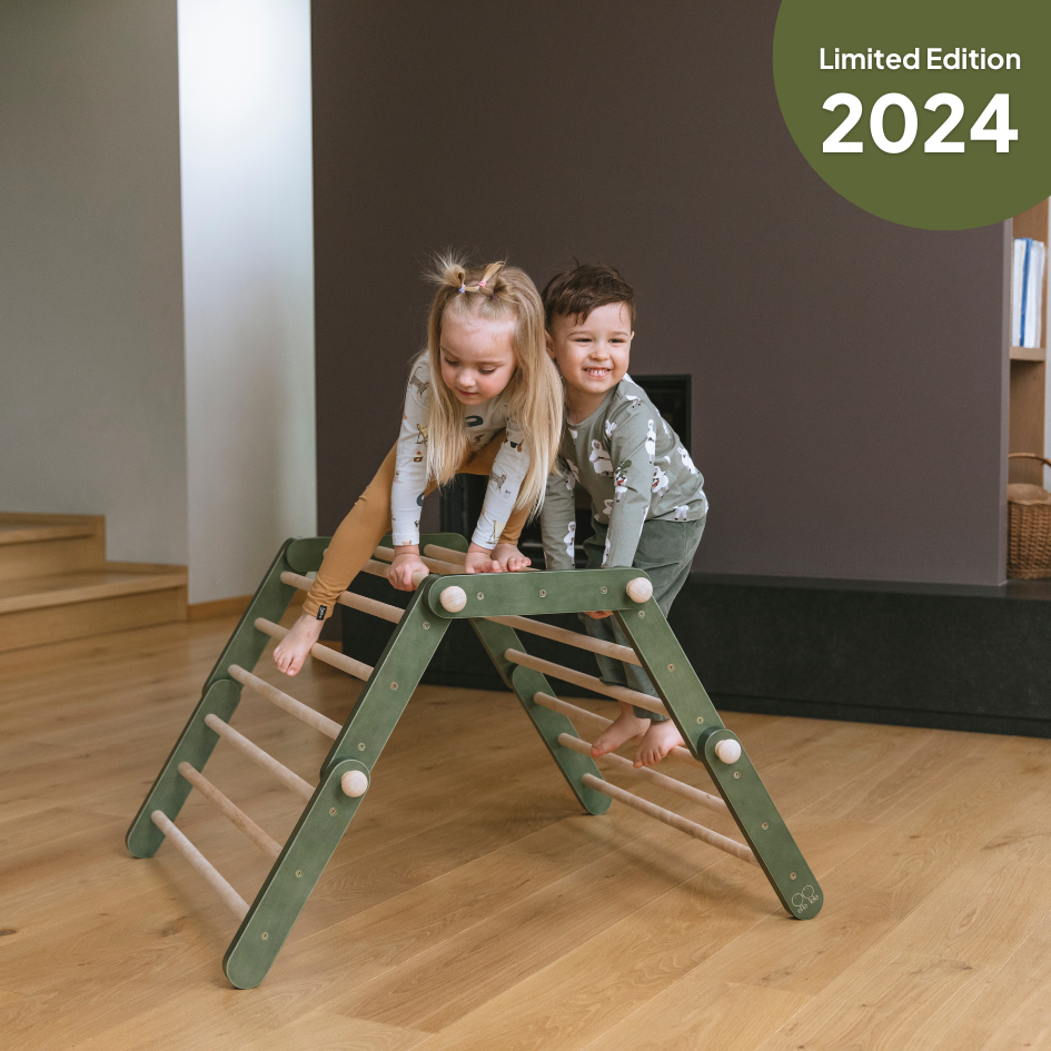 Limitierte Auflage 2024 🦍 • Klettergerüste MOPITRI® und FIPITRI in Waldgrün