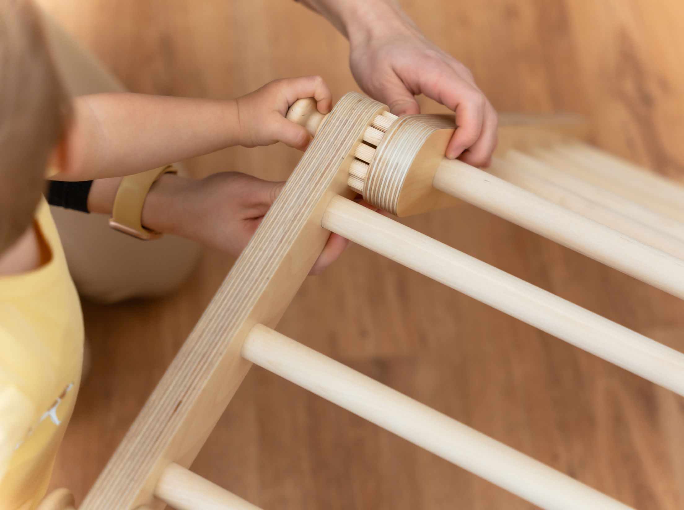 Le cadre d’escalade grandit avec votre enfant