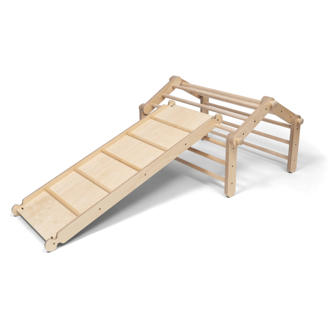 Rampe de glisse + escalade • pour cadres d’escalade et cube de jeu