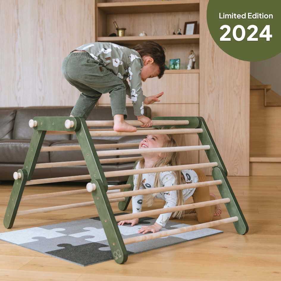 Limitierte Auflage 2024 🦍 • Klettergerüste MOPITRI® und FIPITRI in Waldgrün