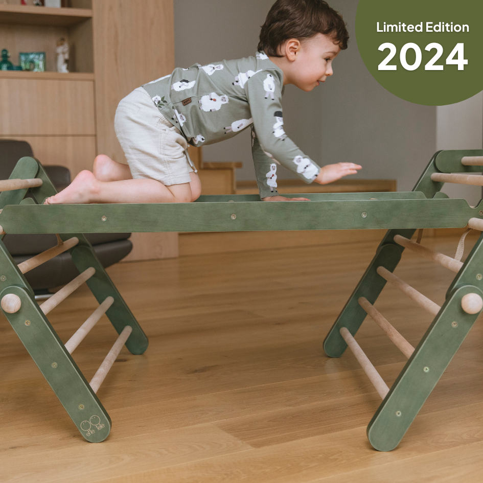 Limitierte Auflage 2024 🦍 • Klettergerüste MOPITRI® und FIPITRI in Waldgrün