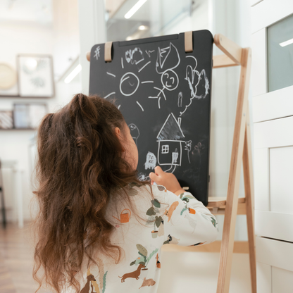 Tavola da Disegno Doppia Faccia • Accessorio per Torri Montessori e Giochi da Arrampicata