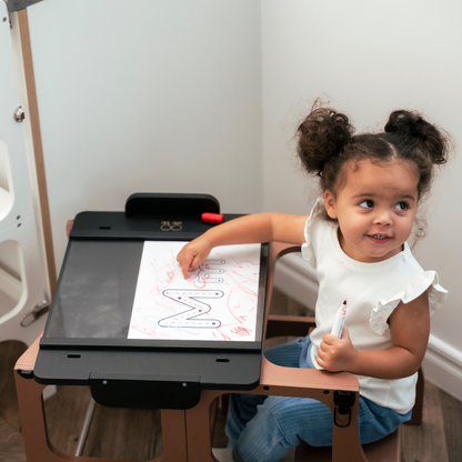 Tavola da Disegno Doppia Faccia • Accessorio per Torri Montessori e Giochi da Arrampicata