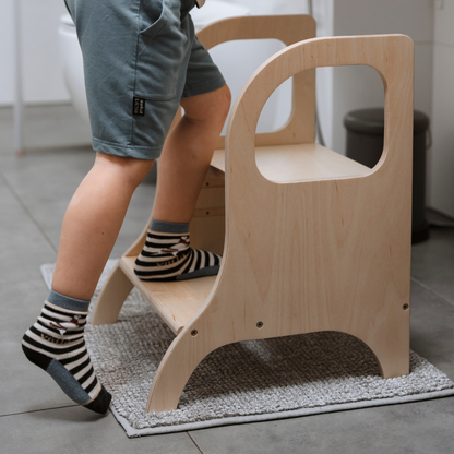 MIIMO • Adjustable height step stool / exhibition model