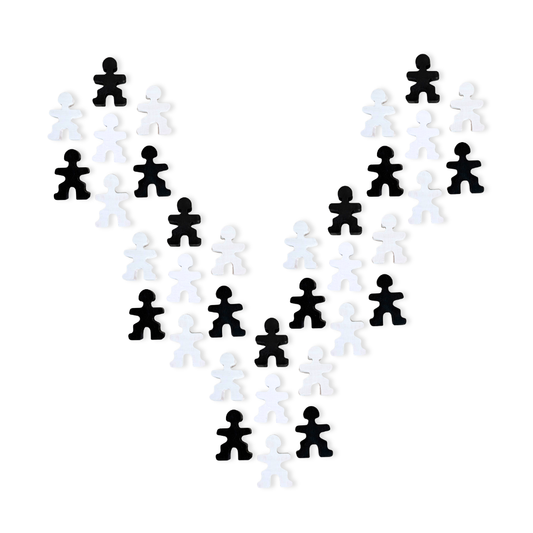 Flockmen® • Black & White set (40 pcs)