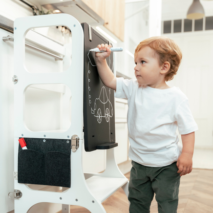 Tavola da Disegno Doppia Faccia • Accessorio per Torri Montessori e Giochi da Arrampicata