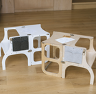 STEP'n'SIT® • Wandelbare Montessori Lernturm + Tisch, 2 in 1