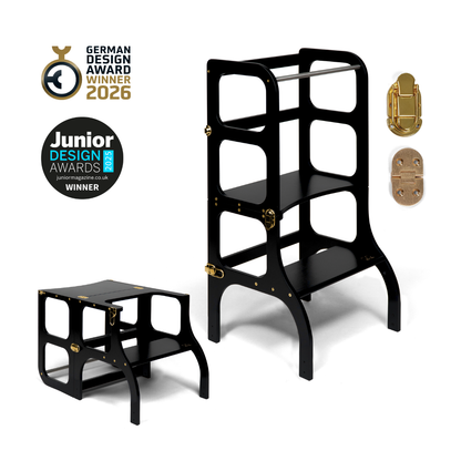 STEP'n'SIT® • Montessori torre - mesa de aprendizaje • Multifuncional 2 en 1