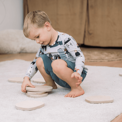 Tipi • Montessori koka līdzsvara akmeņi bērniem