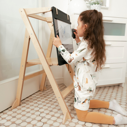 Tavola da Disegno Doppia Faccia • Accessorio per Torri Montessori e Giochi da Arrampicata