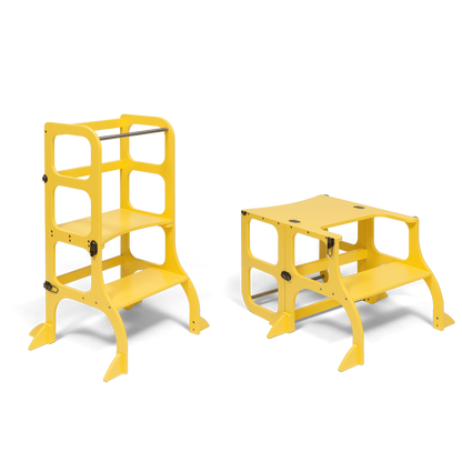 LIMITED EDITION - Helper Tower-Table STEP'n'SIT® in Yellow 🇺🇦